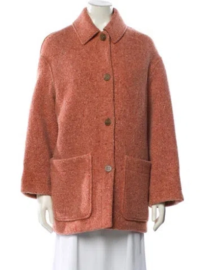 Pre-owned Acne Studios Wool Coat In Pink