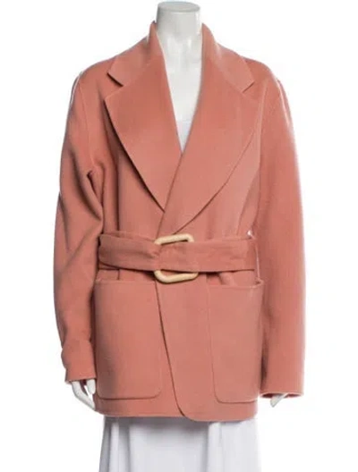 Pre-owned Acne Studios Wool Coat In Pink