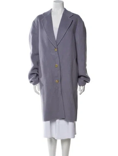 Pre-owned Acne Studios Wool Coat In Purple