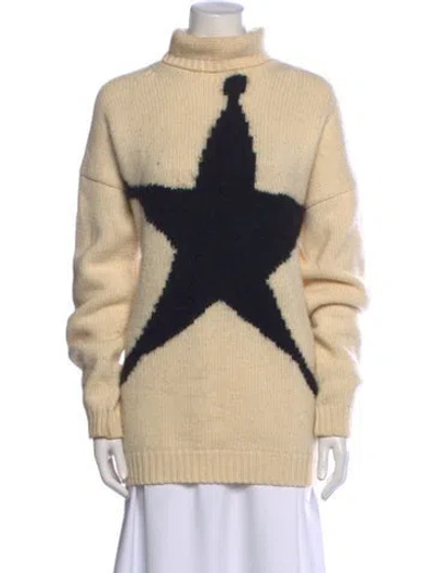 Pre-owned Acne Studios Wool Colorblock Pattern Sweater In Neutral