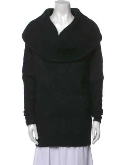 Pre-owned Acne Studios Wool Cowl Neck Sweater In Black
