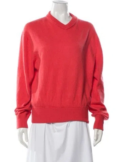 Pre-owned Acne Studios Wool Cowl Neck Sweater In Orange