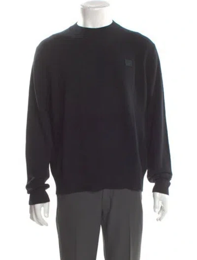 Pre-owned Acne Studios Wool Crew Neck Pullover In Black
