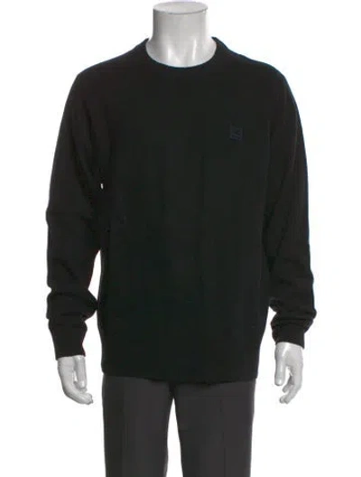 Pre-owned Acne Studios Wool Crew Neck Pullover In Black