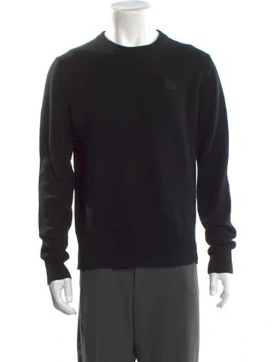 Pre-owned Acne Studios Wool Crew Neck Pullover In Black