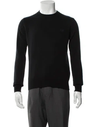 Pre-owned Acne Studios Wool Crew Neck Pullover In Black