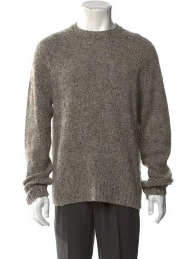 Pre-owned Acne Studios Wool Crew Neck Pullover In Brown/grey