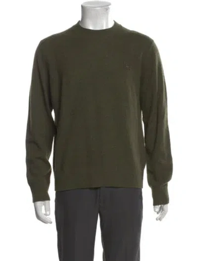 Pre-owned Acne Studios Wool Crew Neck Pullover In Green