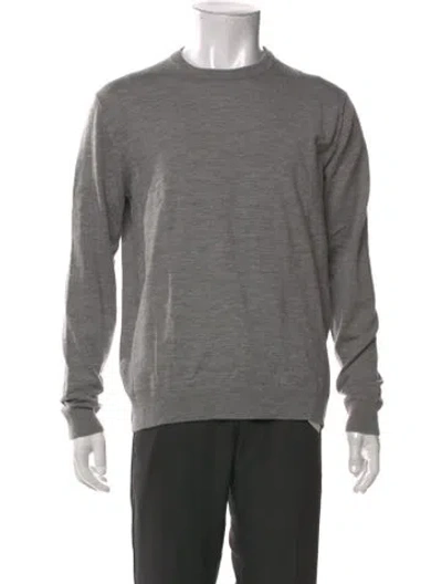 Pre-owned Acne Studios Wool Crew Neck Pullover In Grey