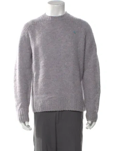 Pre-owned Acne Studios Wool Crew Neck Pullover In Purple