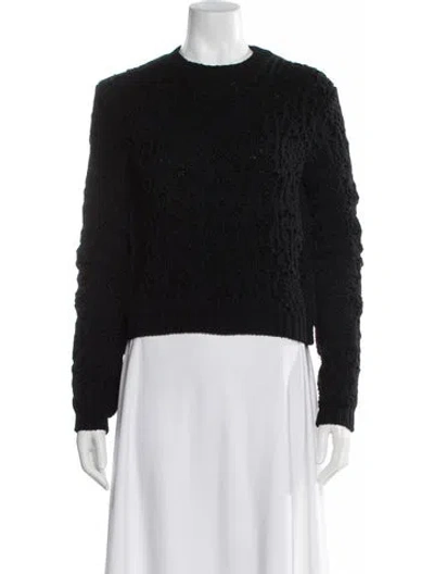 Pre-owned Acne Studios Wool Crew Neck Sweater In Black