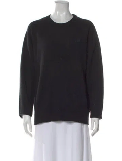 Pre-owned Acne Studios Wool Crew Neck Sweater In Black