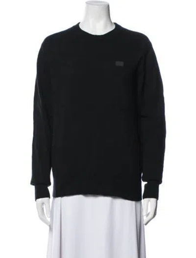 Pre-owned Acne Studios Wool Crew Neck Sweater In Black