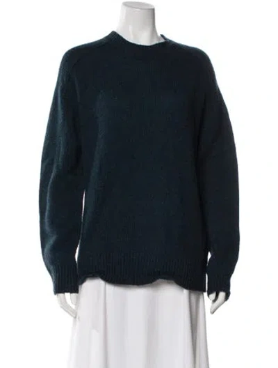 Pre-owned Acne Studios Wool Crew Neck Sweater In Blue