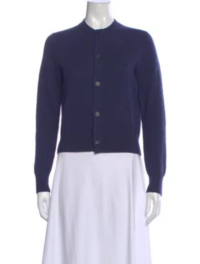 Pre-owned Acne Studios Wool Crew Neck Sweater In Blue