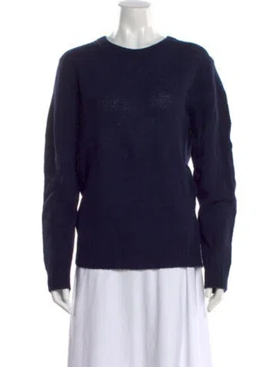 Pre-owned Acne Studios Wool Crew Neck Sweater In Blue