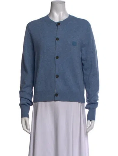 Pre-owned Acne Studios Wool Crew Neck Sweater In Blue