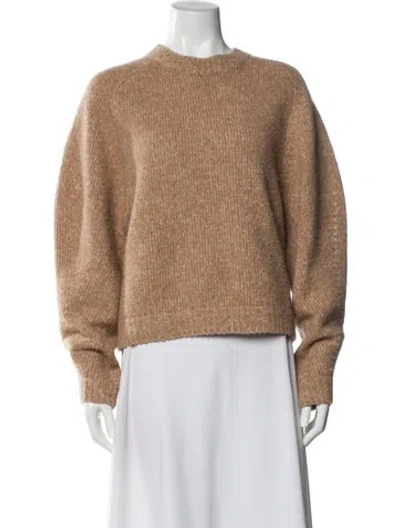 Pre-owned Acne Studios Wool Crew Neck Sweater In Brown