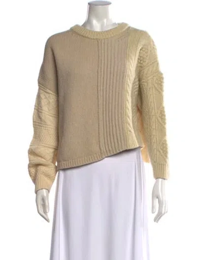 Pre-owned Acne Studios Wool Crew Neck Sweater In Brown