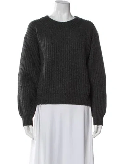Pre-owned Acne Studios Wool Crew Neck Sweater In Brown