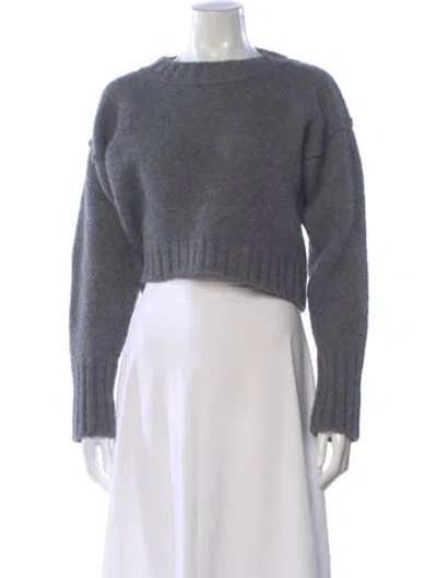 Pre-owned Acne Studios Wool Crew Neck Sweater In Gray