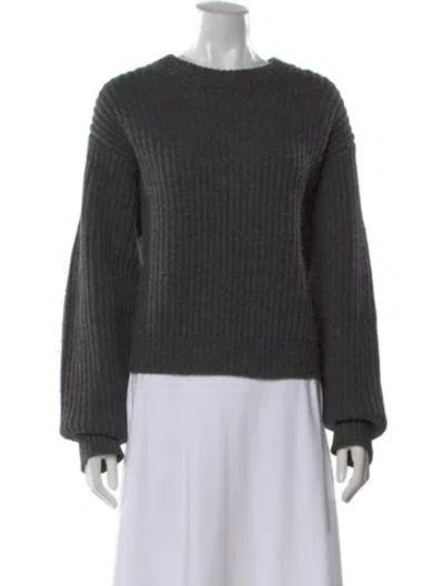 Pre-owned Acne Studios Wool Crew Neck Sweater In Gray