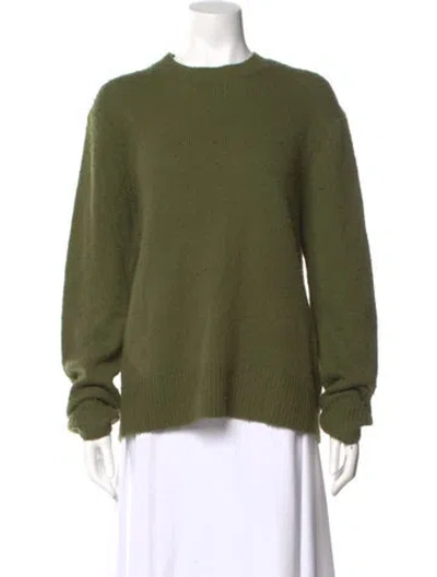 Pre-owned Acne Studios Wool Crew Neck Sweater In Green