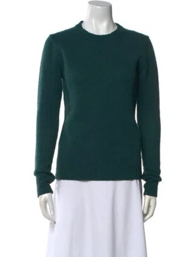 Pre-owned Acne Studios Wool Crew Neck Sweater In Green