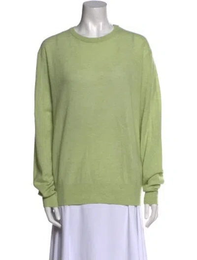 Pre-owned Acne Studios Wool Crew Neck Sweater In Green