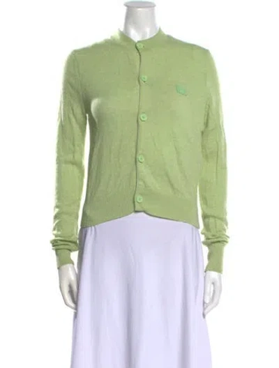 Pre-owned Acne Studios Wool Crew Neck Sweater In Green