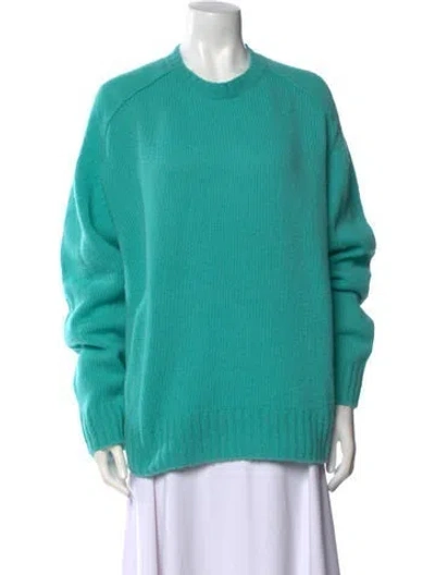 Pre-owned Acne Studios Wool Crew Neck Sweater In Green