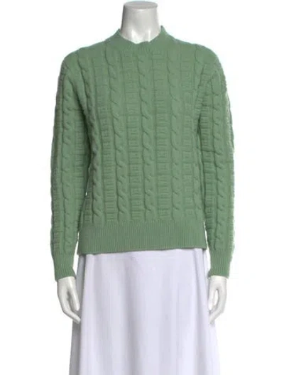 Pre-owned Acne Studios Wool Crew Neck Sweater In Green