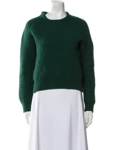 Pre-owned Acne Studios Wool Crew Neck Sweater In Green