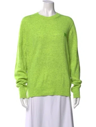 Pre-owned Acne Studios Wool Crew Neck Sweater In Green