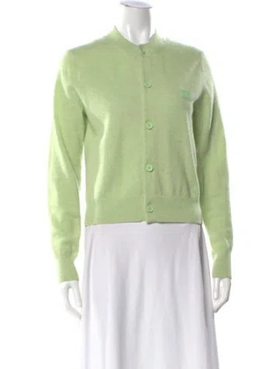Pre-owned Acne Studios Wool Crew Neck Sweater In Green