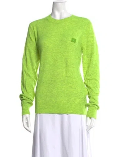 Pre-owned Acne Studios Wool Crew Neck Sweater In Green