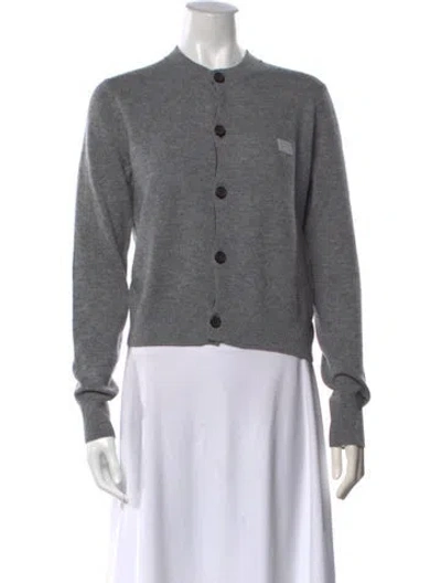 Pre-owned Acne Studios Wool Crew Neck Sweater In Grey
