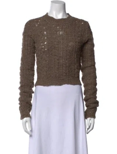 Pre-owned Acne Studios Wool Crew Neck Sweater In Grey