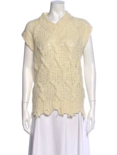 Pre-owned Acne Studios Wool Crew Neck Sweater In Neutral