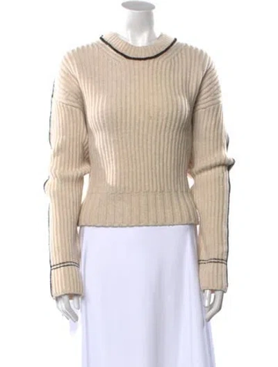 Pre-owned Acne Studios Wool Crew Neck Sweater In Neutral