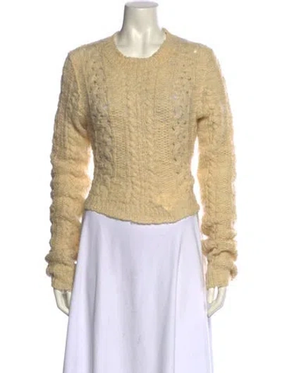 Pre-owned Acne Studios Wool Crew Neck Sweater In Neutral