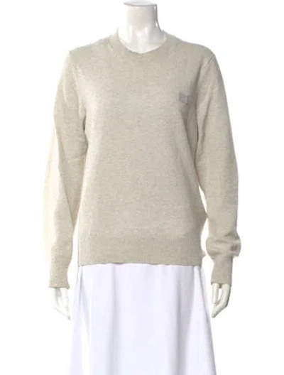 Pre-owned Acne Studios Wool Crew Neck Sweater In Neutral