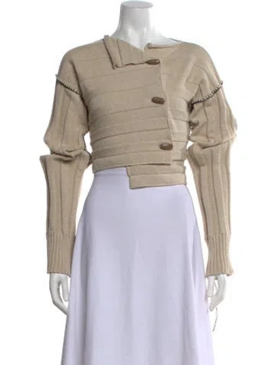 Pre-owned Acne Studios Wool Crew Neck Sweater In Neutral
