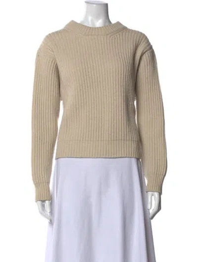 Pre-owned Acne Studios Wool Crew Neck Sweater In Neutrals