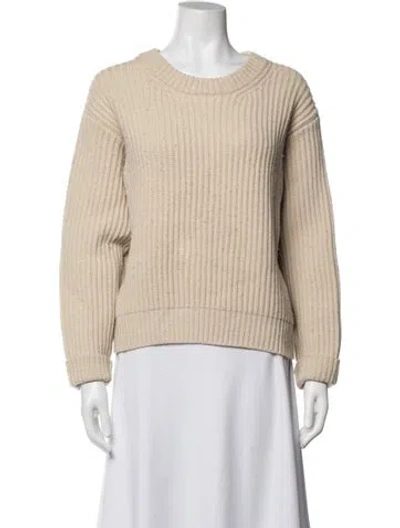 Pre-owned Acne Studios Wool Crew Neck Sweater In Neutrals