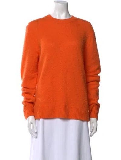 Pre-owned Acne Studios Wool Crew Neck Sweater In Orange