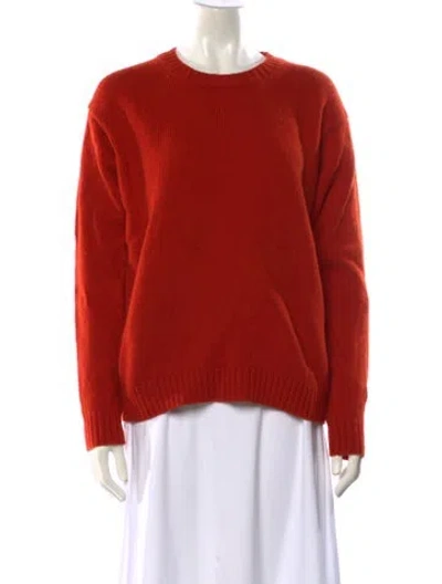 Pre-owned Acne Studios Wool Crew Neck Sweater In Orange