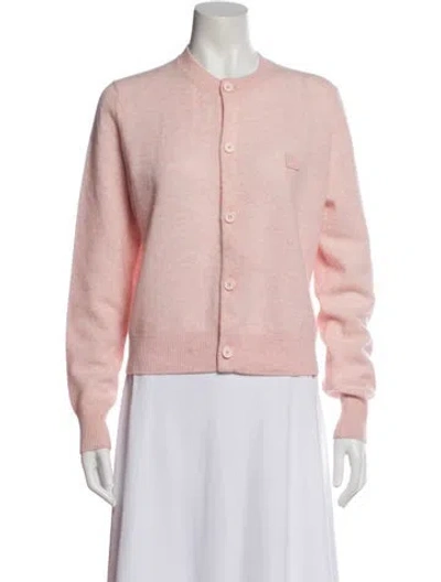 Pre-owned Acne Studios Wool Crew Neck Sweater In Pink