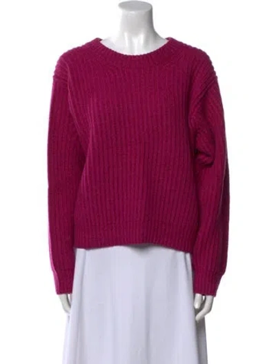 Pre-owned Acne Studios Wool Crew Neck Sweater In Pink