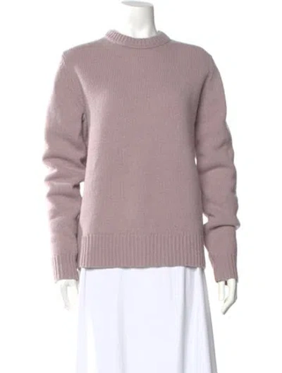 Pre-owned Acne Studios Wool Crew Neck Sweater In Pink
